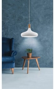Lampadario bianco con paralume in metallo ø 40 cm SABINAR – EGLO