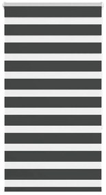 Tenda A Rullo Zebra Nero Larghezza Tessuto 85,9 Cm Poliestere /