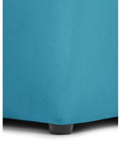 Divano turchese con rivestimento in velluto 225 cm Cube – Bonami Selection