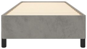 Giroletto grigio chiaro 100x200 cm in velluto