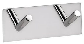 Appendiabiti 11,5x4,5 cm in acciaio inox/argento