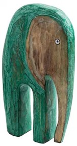 Figura Decorativa in Legno Pasanti Verde Giada - Sklum
