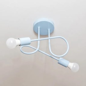 Plafoniera OXFORD 2xE27/15W/230V blu