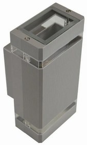 Applique da esterno LITEK 2xGU10/30W/230V IP44 grigio