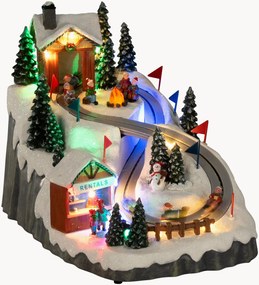 Decorazione natalizia a LED con funzione timer Toboggan Run