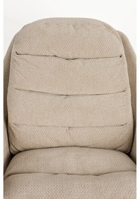 Poltrona da relax beige girevole Philly – Zuiver