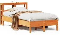 Letto senza Materasso Marrone Cera 90x200 cm Legno di Pino 3306158