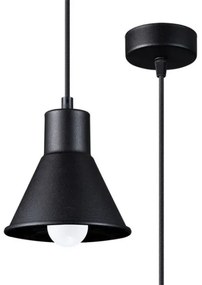 Sollux SL.0985 -  Lampadario su filo TALEJA 1xE27/60W/230V nero