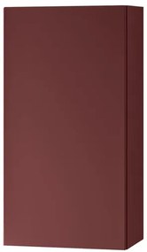 Pensile bagno Brera laccato opaco rosso jaipur, 1 anta apertura da sinistra P 17 x L 30 x H 60 cm