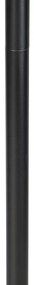 Lampada da terra moderna nera con paralume nero 45 cm - Simplo