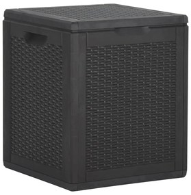 Baule Da Giardino 90 L Nero İn Rattan Pp /
