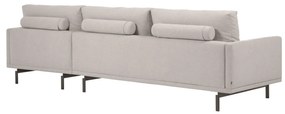 Kave Home - Divano Galene 4 posti con chaise longue destro beige 314 cm