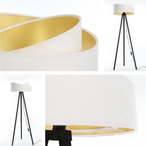 Lampada da terra GALAXY 1xE27/60W/230V bianco/wenge