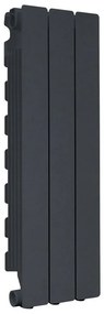 Radiatore acqua calda PRODIGE MODERN in alluminio, 3 elementi, interasse 700 mm, ardesia/slate-grey