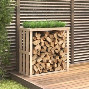 Portaceppi Da Esterno 108x52x106 Cm Legno Massello Pino /