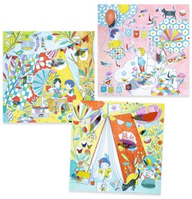 Disegni da colorare con sorpresa - Ninja gioca nella tenda