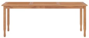 Tavolo da Pranzo da Giardino 200x90x75cm Legno Massello di Teak