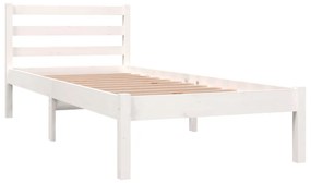 Giroletto in legno massello bianco 75x190 cm small single