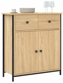 Credenza rovere sonoma 70x30x80 cm in legno multistrato