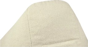Puof a sacco color crema con rivestimento in bouclé Snug 100 – SLOWDOWN