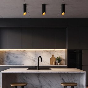 LAMPADA DA SOFFITTO BLACK GOLD 20 CM APP571-1C