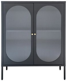 Vetrina in metallo nero 90x110 cm Adelaide - House Nordic