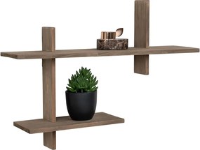 Scaffale a castello in legno di pino in colore naturale Ovada - House Nordic