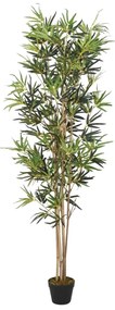 Albero Bambù Artificiale 828 Foglie 150 Cm Verde /