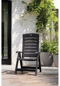 Sedia da giardino in plastica grigio scuro Aruba - Keter