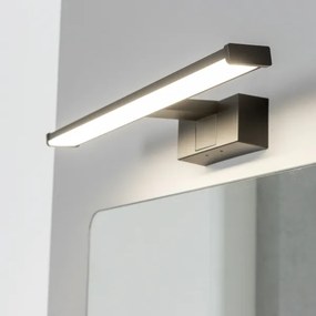 Brilagi - VESTRA Specchio da bagno con luce LED, 8W/230V, 40 cm, IP44, Nero