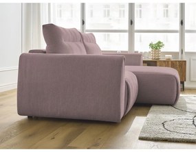 Divano angolare in rosa chiaro Aden – Bobochic Paris