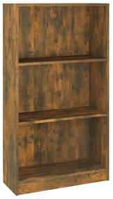 Libreria Rovere Fumo 60x24x109 cm in Legno Multistrato