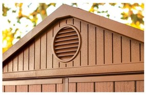 Casetta Da Giardino In Resina 190x183x221H Cm Darwin 6x6 Marrone Keter