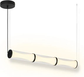 Lampadario LED Squeeze nero 3780 lumen, OSRAM
