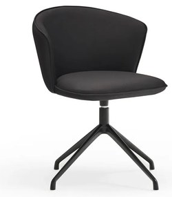 Set di sedie da pranzo nera in imbottito 2 pz Add – Teulat