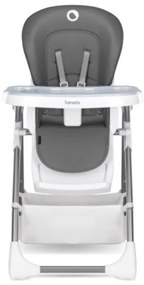 Lionelo - Sedia da pranzo per bambini LINN PLUS bianco/grigio