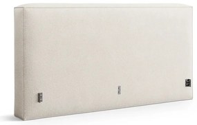 Letto matrimoniale imbottito color crema con contenitore con rete inclusa 200x200 cm Simon Olivia – Micadoni