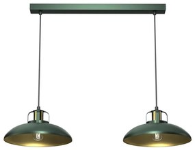 Brilagi - Lampadario a sospensione con filo FLAMENGO 2xE27/60W/230V verde