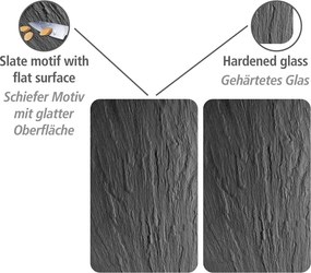 Set di 2 coperchi in vetro per fornello statale XL, 40 x 52 cm Universal - Wenko