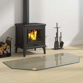 Lastra İn Vetro Per Caminetto Esagonale 100x50 Cm /