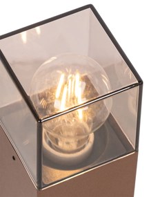 Lampada da esterno industriale da terra marrone ruggine 30 cm IP44 - Danimarca