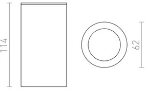 RED - Design Rendl - R12043 - Faretto MOMA 1xGU10/35W/230V bianco