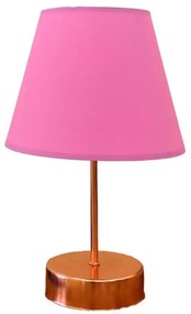 Lampada da tavolo 1xE27/60W/230V rosa/rame