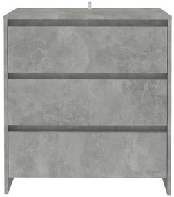 Credenza grigio cemento 70x41x75 cm in truciolato