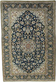 Kashan Tappeto persiano 220 x 150 Blu (Iran) Annodato A Mano