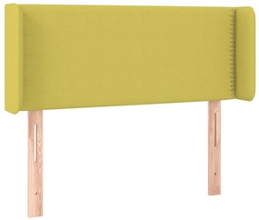 Testiera a led verde 83x16x78/88 cm in tessuto