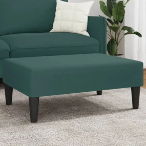 Poggiapiedi Verde Scuro 77x55x31 Cm İn Velluto /