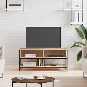 Mobile Porta Tv Rovere Sonoma 100x35x45 Cm İn Legno Multistrato /