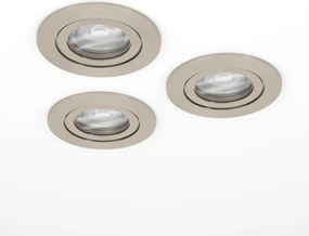 Eglo 902246 - Set di 3 faretti LED da incasso BARRANCO 1xGU10/4,5W/230V cromato