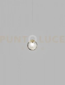 Puppet ring sospensione p fume' trasparente oro satinato 1 luce att...